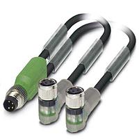 PHOENIX CONTACT 1458758 Sensor Cables / Actuator Cables SAC-3P-M8Y/2X0,6- PUR/M 8FR-2L