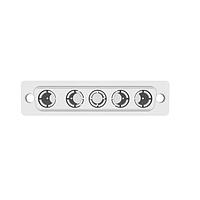 NorComp 680M5W5203L211 Mixed Contact D-Sub Connectors Power Combo D Solder Cup 5W5/F/20A/SC