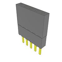 Samtec ESW-105-23-G-S Stackthrough .100" Elevated Socket Strip