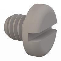 Essentra Components 010832P018 Pan Slotted Pan Slotted Screw, #8-32 Thread, 3/16 Lg