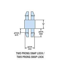 Heyco 10306 PCB Support HMSPDL-07 NATURAL NYL PCB Support