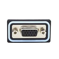 NorComp HDF-V15-213L051 High Density D-Sub Connectors 15 pin vert solder F FL 4-40 thrd brdlck