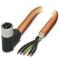PHOENIX CONTACT 1414785 Sensor Cables / Actuator Cables 5POS Power Cable Orange 3m