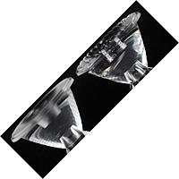 LedLink Optics LL01ED-BCQ1530L06 Lens Assembly LensCree MC-E 15/30 34.75mmX19.25mm