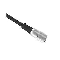 Banner Engineering MQAC2-415 Sensor Cables / Actuator Cables Cordset: Single Ended MICRO; 4-pin Straight Female C Code; 5 m (16.4 ft) 4x22 Black PVC Jacket; Nickel-Plated Brass Coupling Nut