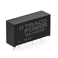 TRACO Power TBA 1-0510E Isolated Encapsulated SIP-7; 1W Output 1 (Vdc): 3.3