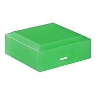 NKK Switches AT3075F Button SQ BEVELED GRN CAP FOR UB2 W/ GREEN LED