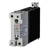 Carlo Gavazzi RGC1A60A40KGE Solid State Relays 1-pole DIN-rail mount SSR, E-layout, Zero-cross switching, Operating voltage (Ue): 42 - 660 Vac (1200 Vp), Rated current (Ie): 40 Aac, Control voltage (Uc): 20 - 275 Vac / 24 - 190 Vdc, Built-in overvoltage protection