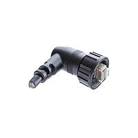 Amphenol LTW RCP-5UAMMM-TRM7A05 Cat 5e RJ45, Middle Size, 1.5A, Overmolded, Right Angle