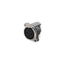REAN RRX3F-B-020-0 Receptacles RECPT- 3 pin - ground to mating shell and front panel, PCBH