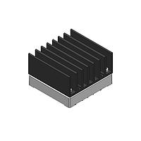 Cincon M-C092 Heat Sink Kit DC/DC Converter Heat Sink Kit, Transverse Fins, Half Brick, 25.4mm (Includes: 1 Heatsink / 4 Screws / 4 Washers / 1 Thermal Pad)