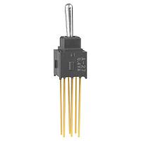 NKK Switches A27AW Process Sealed Subminiature Toggles ON-ON-(ON) .394 BAT EXTENDED PC .4VA