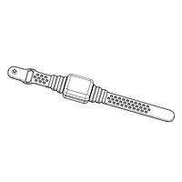 Serpac BW28ABKASNO Wrist Enclosure BW28 WRIST ENCLOSURE W/NEON ORANGE BAND