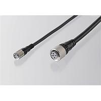 Omron Automation and Safety XS2F-E422-G80-E Sensor Cables / Actuator Cables M12 IP69K Cable 5M 4P Angled Hi-Temp