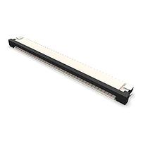 GCT (Global Connector Technology) FFC3B07-40-T Board Mount 40W, 1.0mm FFC Conn, R/A,Bot Cont, Slide, H2.5mm,SMT,Tin,T&R