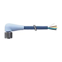 Murrelektronik 7024-12361-3390500 Connectors M12 female 90 with cable F+B PRO, TPE-S 5x0.34 bu UL robot+drag chain 5m