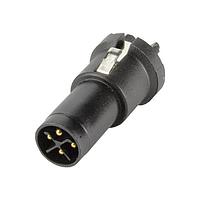 HARTING 21033091403 Connectors M12 S-code 3+PE pin male shielded straight pcb mount THR (w/o housing) in tray