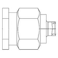Amphenol SV Microwave M39012/79B3003 RF MIL Spec Connectors SMA Plug Solder for .085 Cable