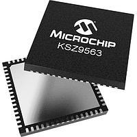 Microchip Technology KSZ9563RNXI-TR Ethernet Switches 3-Port Gigabit Ethernet Switch with IEEE 1588 v2, AVB, EEE, WOL, QoS, LinkMD, Industrial temp.