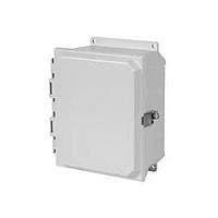 Hammond Manufacturing PJU1084L Junction Boxes N4X Solid Door Snap Latch w/feet - 10 x 8 x 4 - Fiberglass
