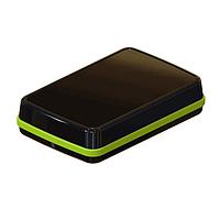 Serpac CX62DBKANG Hand Held CX-62 Series Waterproof Pocket Enclosure with Neon Green Seal. Three-Piece Design, Polycarbonate Plastic, Integrated Waterproof Seal, IP 65, 66, 67; NEMA 4X, 12, 13 Ratings