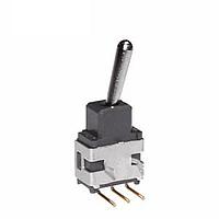 NKK Switches A15AH Process Sealed Subminiature Toggles SPDT ON(ON) .394 BAT RIGHT ANGLE PC .4VA