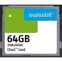 Swissbit SFCA064GH3AA2TO-I-NC-226-STD CFast Cards Industrial CFast Card, F-600, 64 GB, SLC Flash, -40C to +85C