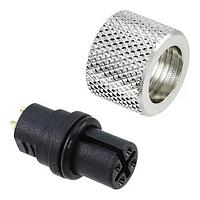 NorComp 858-004-203RSU4 Straight M12 4 Pos F Sold cup Cbl mnt UnSHIELD