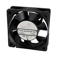 Same Sky (formerly CUI Devices) CFM-6010B-130-215-22 Axial dc axial fan, 60 mm square, 10 mm, 12 Vdc, ball, 3000 RPM, 10.64 CFM, TS/PWM