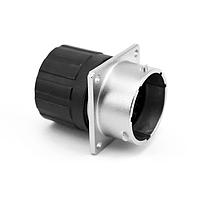 Amphenol SINE Systems RT001619PNHEC Connectors Receptacle, Square Flange, 19 Position, Male, Shell Size 16, and End Cap with Individual Wire Sealing