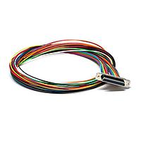 Glenair MWDM2L-37P-6K7-18B Micro-D D-Sub Connectors MICRO D PREWIRED CON 37CNT PIN #26AWG