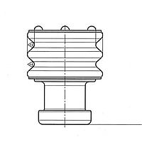 Yazaki 7158303340 Accessories SINGLE WIRE SEAL LT GRY