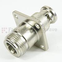 Fairview Microwave SM3517 4 Hole Flange N Female to BNC Male Adapter (4 Ghz)