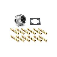 Amphenol SINE Systems RT001412SKNH03-K Connector Kits Square Flange Recept silicone seal IP69k