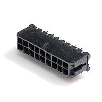 Molex 43045-1802 Shrouded HDR RA DUAL SMT 18P PCB w/peg locks