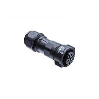 Amphenol LTW CC-02BFFB-QL8SPP Standard Circular Connector X-Lok, Middle Size, Plastic, 20A, 02 pins, Female Connector, Female Contact, Straight, Push Lock, Screw-in, Field Installable, F6.0 - F8.0mm, IP68