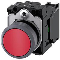 SIEMENS 3SU11300AB201BA0 Pushbutton PUSHBUTTON, MOM, RED, FLUSH
