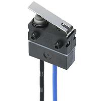 Omron Electronics D2AW-R5-EL063MP Ultra Subminiature Basic Switch Leaf leverMolded lead wires downwards Parallel circuit Short post on left