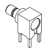 Radiall R114665000 PCB Receptacles SMB / RIGHT ANGLE JACK RECEPTACLE FOR PCB SOLDER LEGS