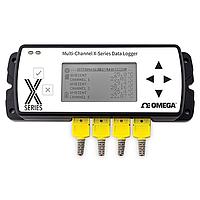 OMEGA OM-CP-QUADTCTEMP2000-A2 X-Series - Multi-channel Thermocouple Datalogger w/ LCD (Temperature, WiFi, ± 0.5 °C)