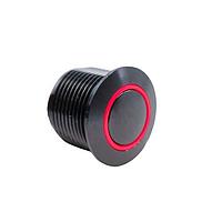 E-Switch PVA6RE24111 Anti-Vandal Anti-vandal, SPST, Off-(On), Panel Mount, Front, Black, LED, Red, IP67