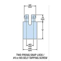 Heyco 10634F Self Retaining HSRS4-10 V-0 NATURAL