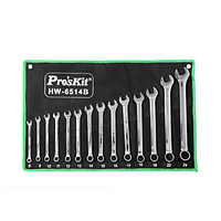 Proskit HW-6514B Combination Wrench (14pcs, metric)