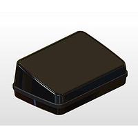 Serpac CX64SDBKAWH Hand Held CX Series Sloped Waterproof Pocket Encl w/White Seal, IP 65, 66, 67; NEMA 4X, 12, 13