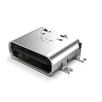 GCT (Global Connector Technology) USB4110-GF-A PCB Top Mount USB Type C, 2.0,  Rec, SMT , G/F, RA , Top Mnt, T & R