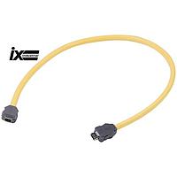 HARTING 33480606830009 Harting HARTING ix Type A Cat6a Industrial Cable Assembly, double ended ix connector, PVC, 0.9m
