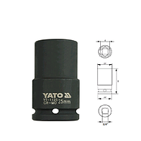 Yato YT-1125 Hexagonal deep impact socket 3/4" (25mm)