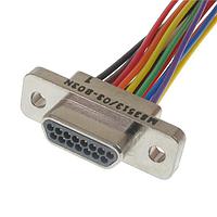 Glenair M83513/03-C05C Connectors MICRO DCON PIN 21CNT .5"SNGL STRND WIRE