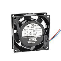 Orion Fans OA825AP-11/22-3WB Axial Axial Fan, 80x80x25mm, 115/230VAC, 15CFM, 6W/4W, 19dBA, Ball, Wire