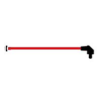 BIVAR SZR1-6.00-F4PRD54-2 Flexible Light Pipes with LEDs 6 Inch, Red Fiber, Red Lens, IP54